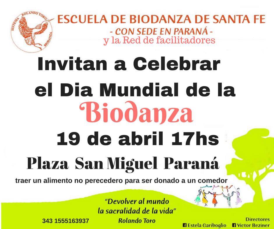 Festejarán en Paraná el Día de la Biodanza.