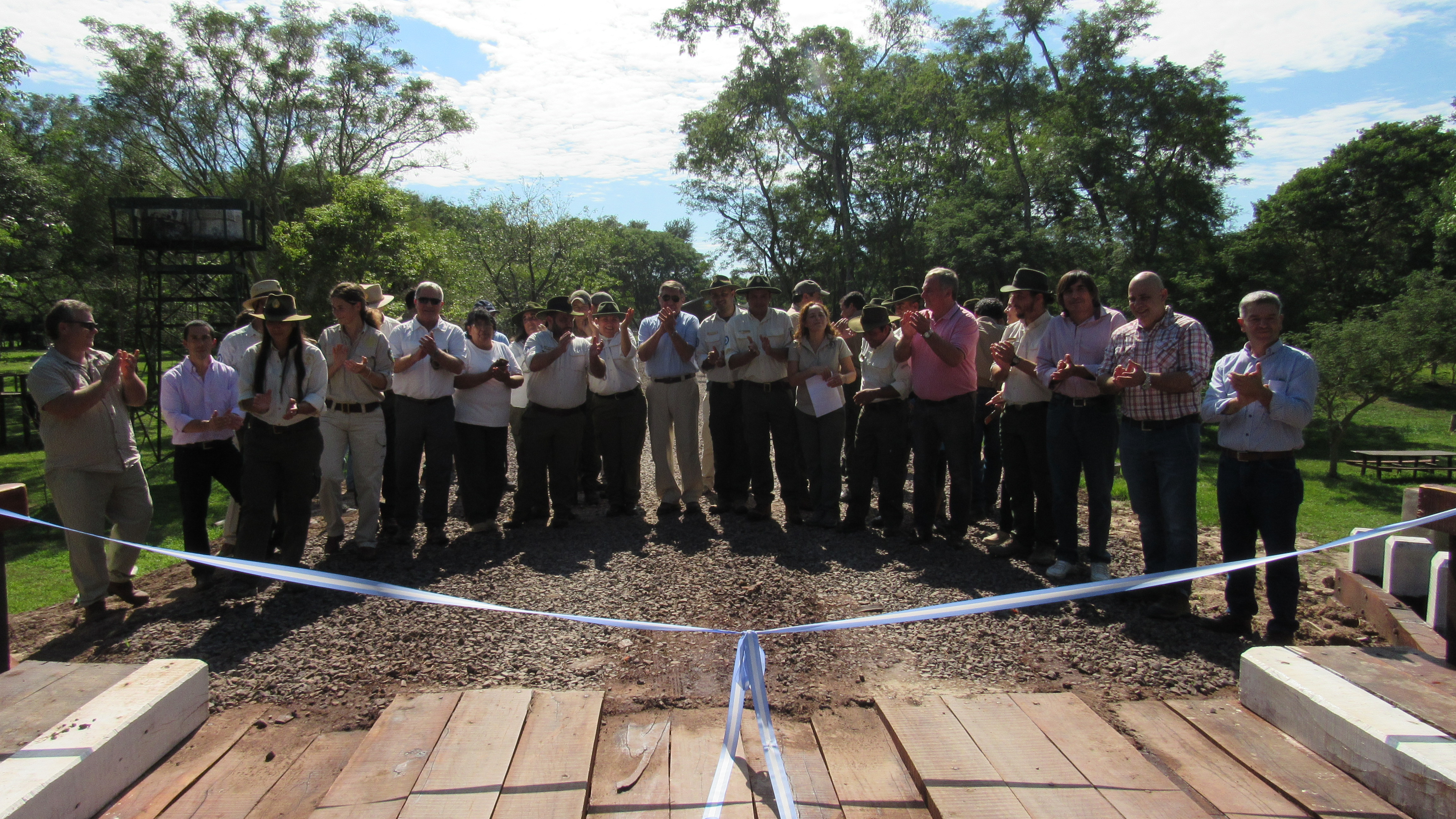Inauguración nuevo puente de acceso al Parque Nacional Chaco. PH: Parques Nacionales.