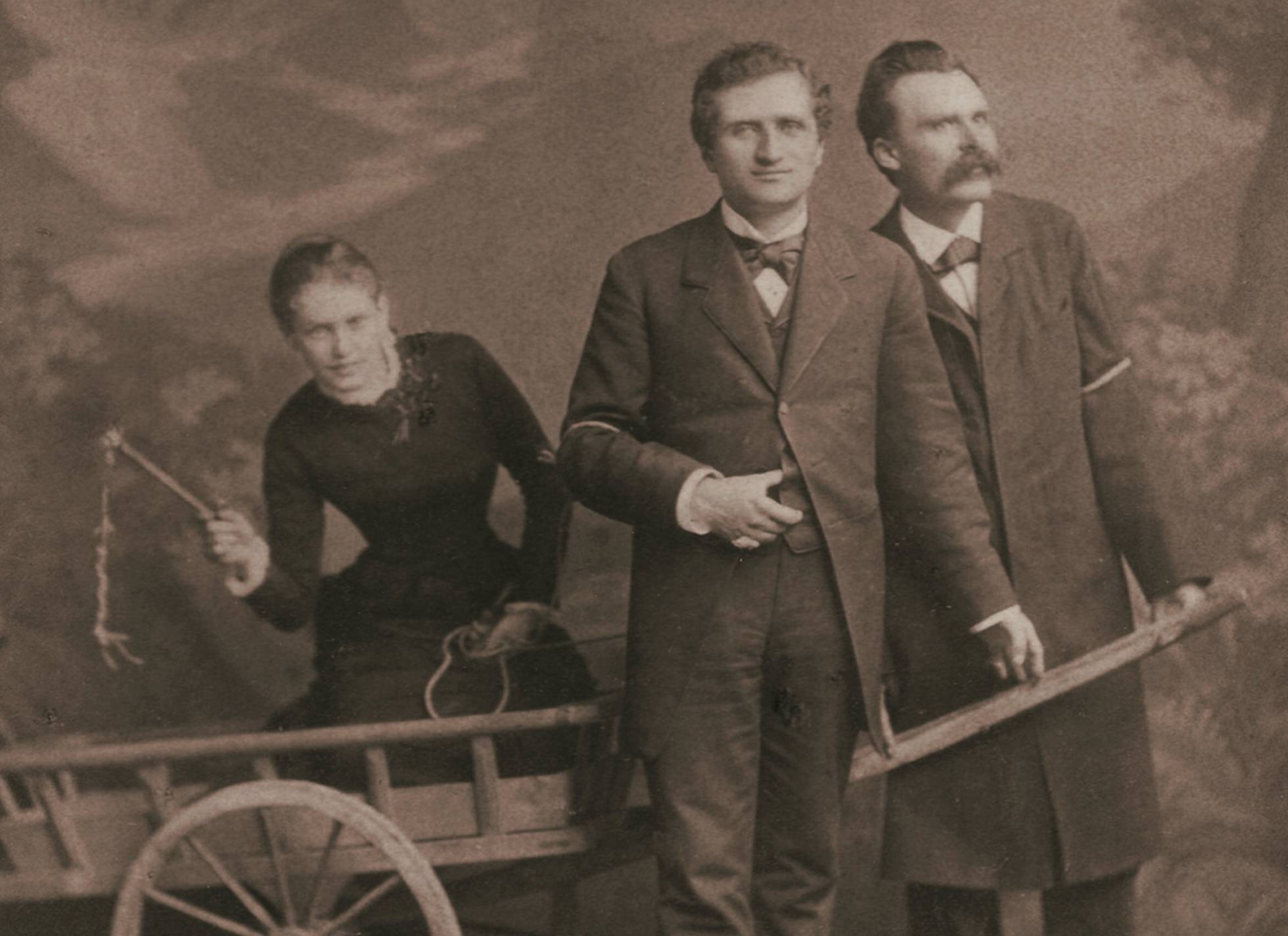 Desde la izquierda, Lou Andreas-Salomé, Paul Rée y Nietzche, en 1882. Heritage Images Getty Images