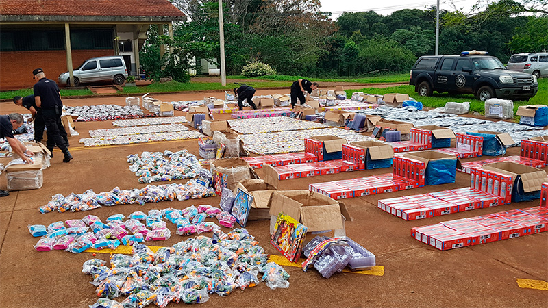 Misiones: La PSA incautó mercadería de contrabando valuada en más de un millón de pesos