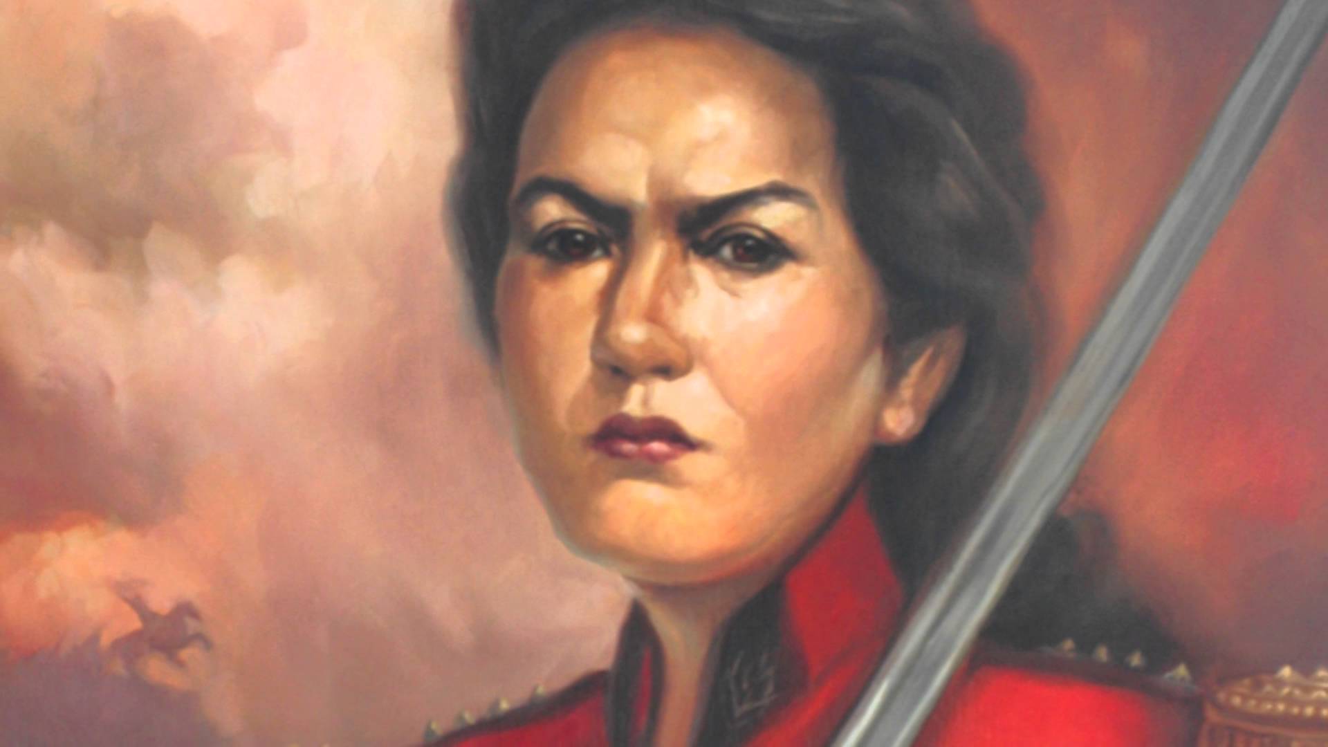 La coronela del ejército argentino Juana Azurduy.