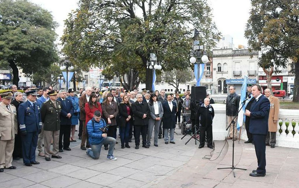 En el día de la Bandera, Varisco evocó la figura de Belgrano.