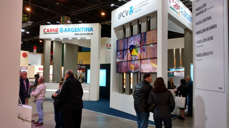 El stand del Ipcva, primer premio en Palermo en la categoría stand de más de 90 metros.