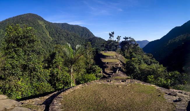 Ruinas de Ciudad Perdida, construida por los indios tayronas en la Sierra Nevada de Santa Marta, en Colombia. (Foto: Icanh)