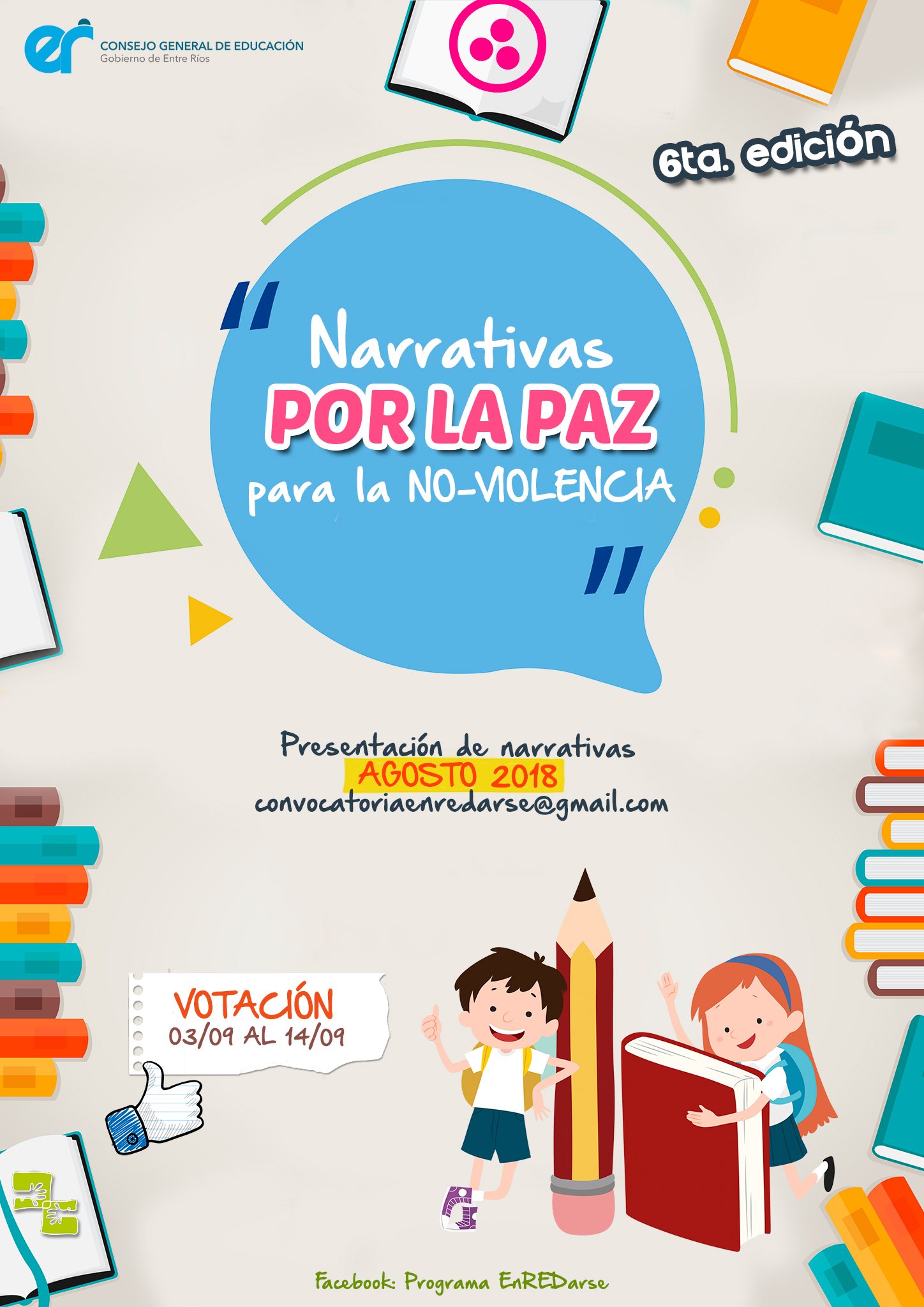 CGE convoca a los estudiantes a producir narrativas por la paz para la no violencia
