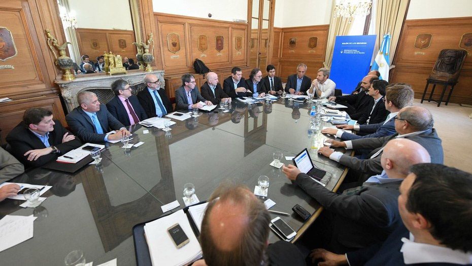 Ministros de Economía en Casa Rosada.