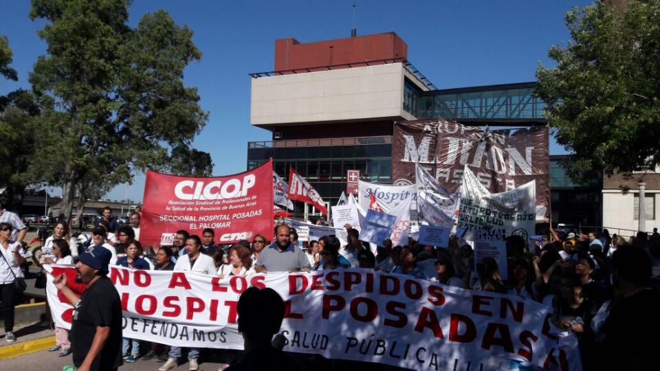 Reclamos en el hospital Posadas.