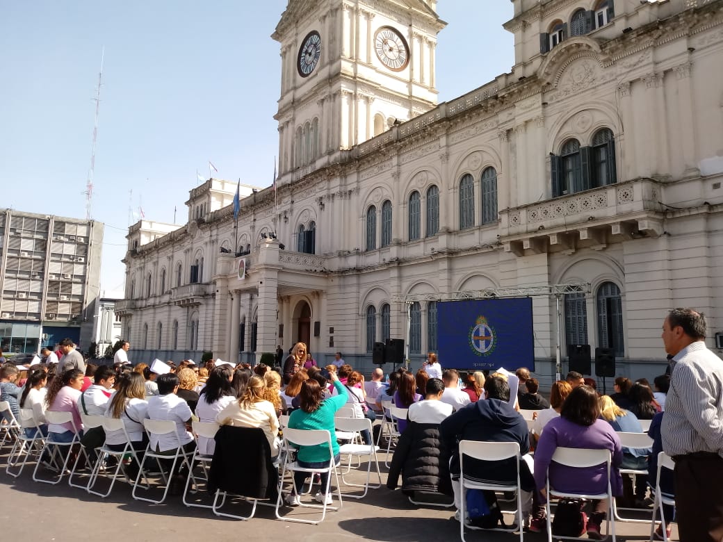 Enfermeros reclaman a la Legislatura que trate el proyecto de Ley para carrera. // AIM
