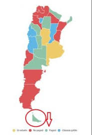 Rojo, no pagarán. Amarillo, se estudia el pago. Verde, se pagará. Azul, cláusula gatillo. Foto: Fundación Mediterráneo.