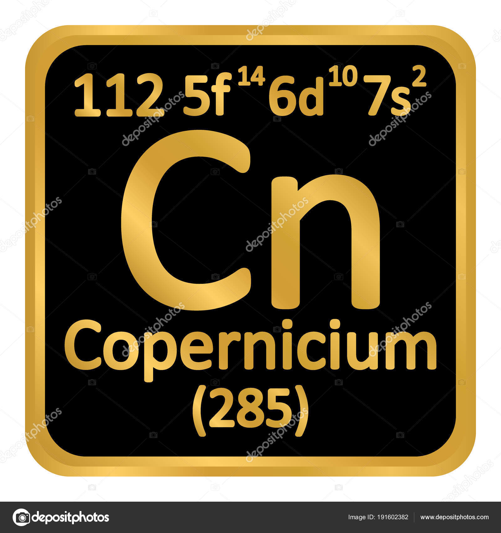 El copernicio es un elemento radiactivo producido sintéticamente.
