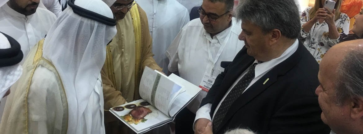 Ulises Forte, en representación de Ipcva, en Dubai.