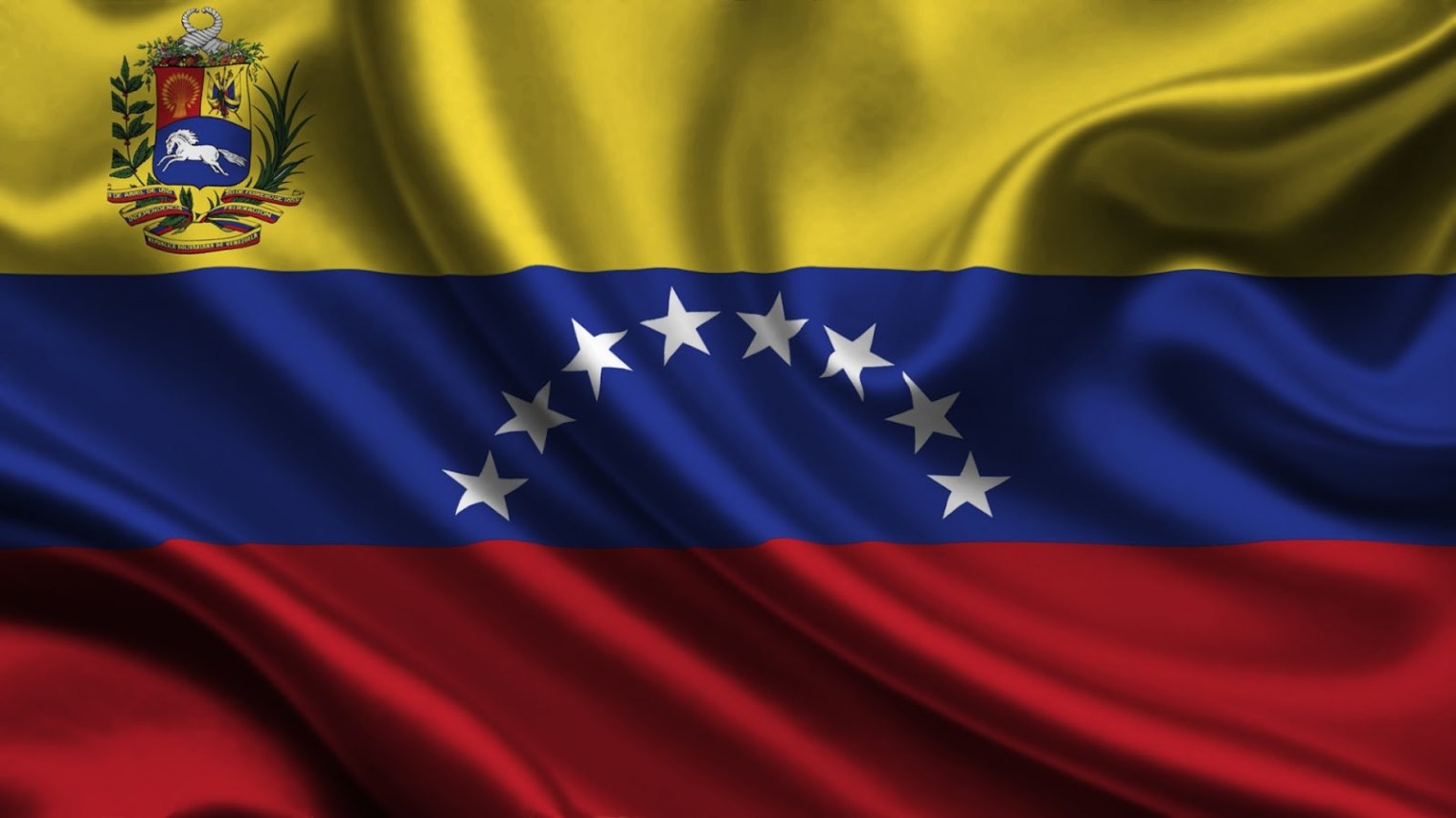 La bandera de Venezuela.