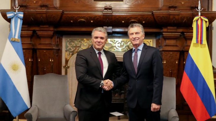 Comercio y Venezuela, ejes de la reunión entre Macri y Duque