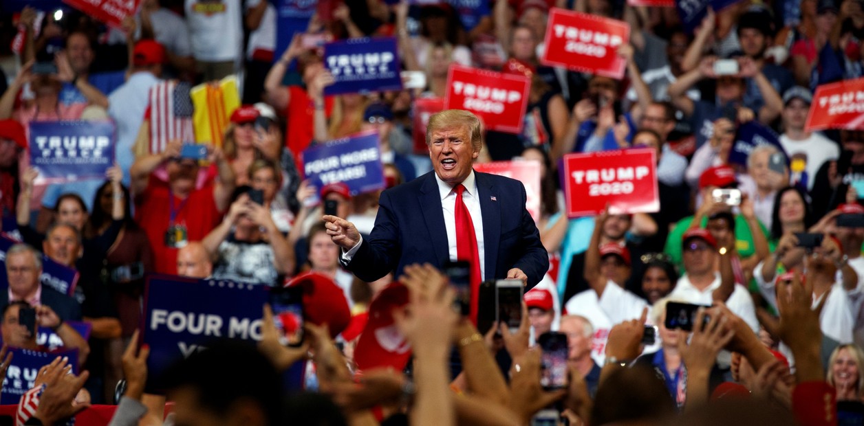 Donald Trump lanzó su campaña en busca de la reelección