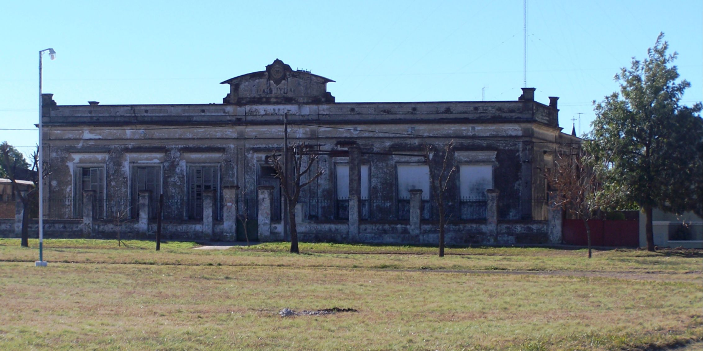 La sede de la Mutual en Lucas González, donde se realizó el primer Congreso de Cooperativas de Entre Ríos, el 8 de junio de 1913.