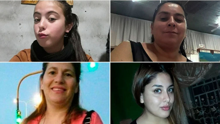Navila Garay, Vanesa Caro, Cecilia Burgadt y Cielo López.