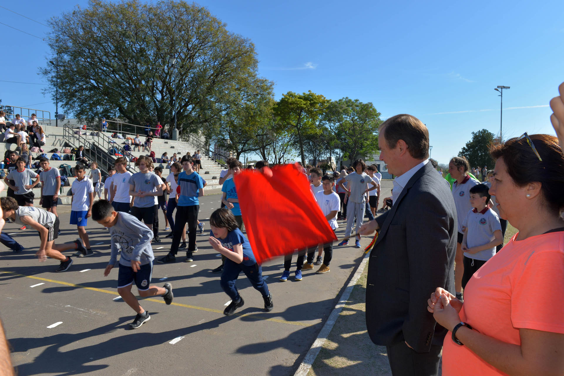 Bordet en el 90 aniversario del Parque Berduc.