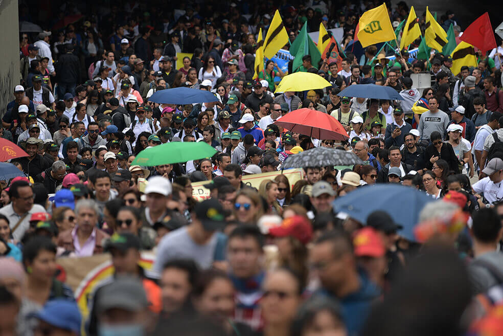 El paro nacional está convocado para este jueves 21 de noviembre. Gustavo Torrijos - El Espectador