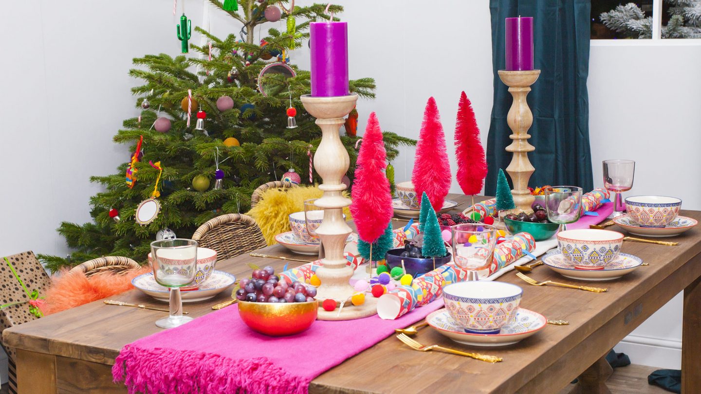 La mesa de Nochebuena, lista para la familia.
