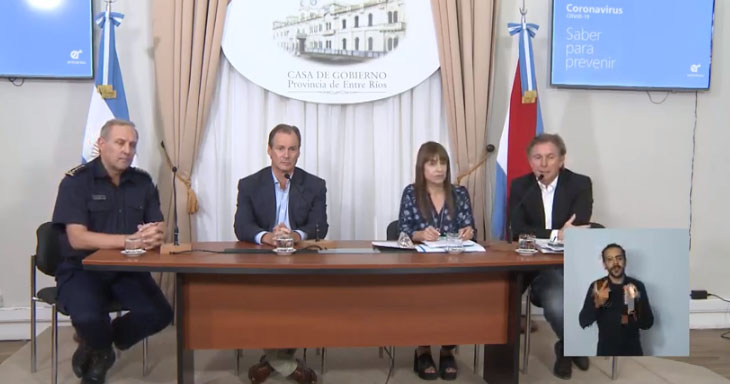 En el mensaje diario del Comité de Emergencia Sanitaria de Entre Ríos (Coes), Bordet  se refirió al Decreto de Necesidad y Urgencia (DNU) que emitió el presidente de la Nación, Alberto Fernández.