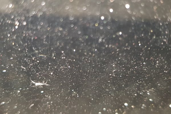 El granizo no superó el centímetro.