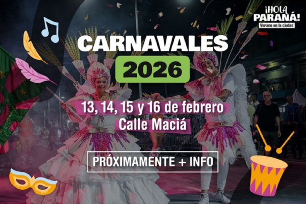 Paraná presentó oficialmente los Carnavales 2026