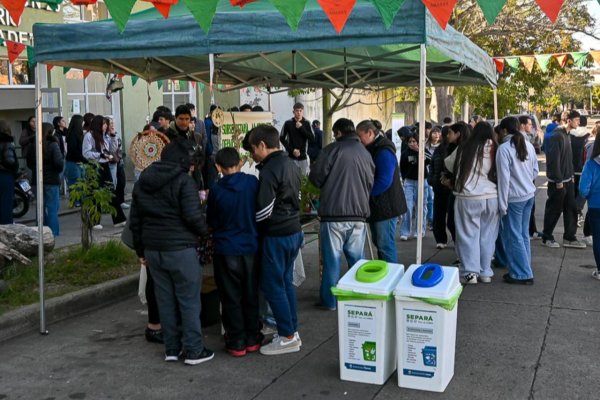 Alumnos de la escuela Olegario Víctor Andrade participaron de una jornada de EcoCanje