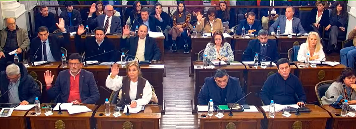 El oficialismo reuni&oacute; los nueve votos necesarios, entre ellos el de la senadora Gladys Dom&iacute;nguez.