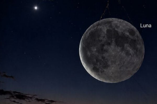 Luna y Venus protagonizarán una espectacular conjunción visible desde toda Argentina