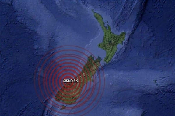 Descartan riesgo de tsunami en Nueva Zelanda tras un sismo de 5.9