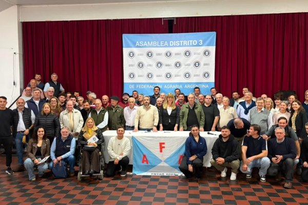 La Federación Agraria de Entre Ríos mantuvo su Asamblea Anual Ordinaria