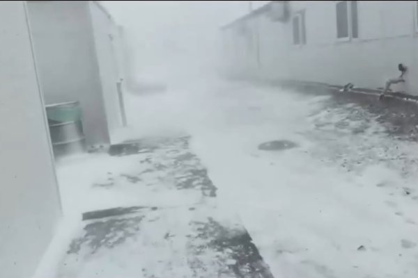 Fuerte temporal de nieve en la cordillera